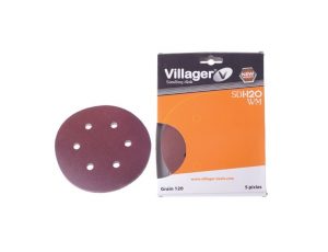 Guľatý brúsny papier VILLAGER SD-40WM 6/1 125 mm