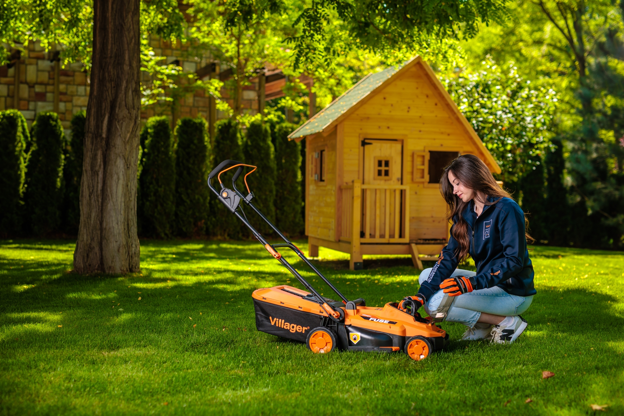 Akumulátorová kosačka VILLAGER FUSE VILLY 2020 E (1x batéria, 1x nabíjačka) - Image 5